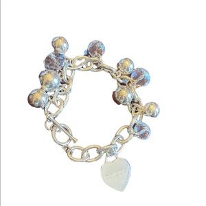 Chico’s Silver Chunky Charm Bracelet